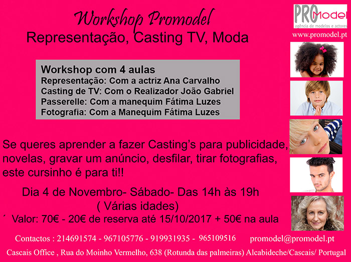 Workshop de Moda, Representação e Casting volta à Promodel